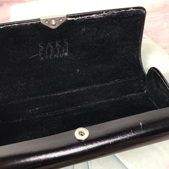 Vintage Black Saks Fifth Avenue Hard Shell Glasses Case - Picture 5 of 15